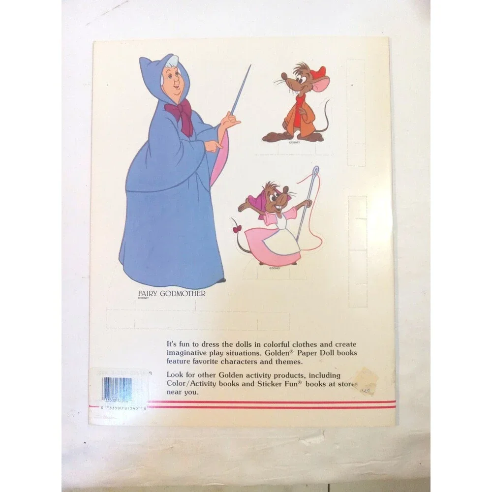 Vintage Cinderella  Old Fashioned Cut Out  Paper Dolls Book